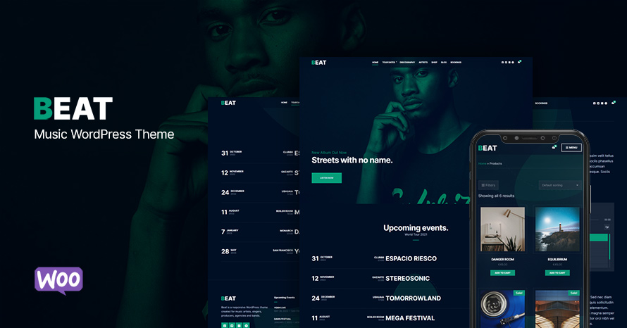 The new and improved Beat music WordPress theme is out WordPress template