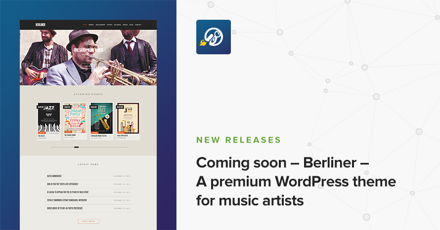 Coming soon – Berliner – A premium WordPress theme for music artists WordPress template