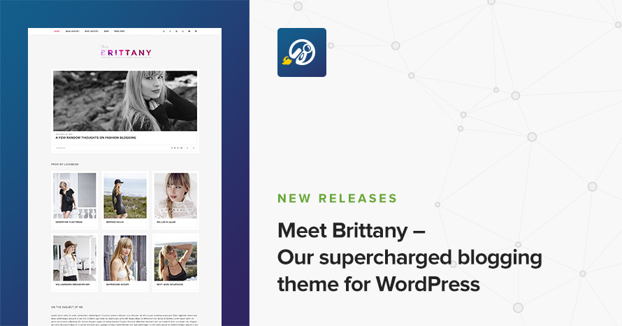 Meet Brittany – Our supercharged blogging theme for WordPress WordPress template