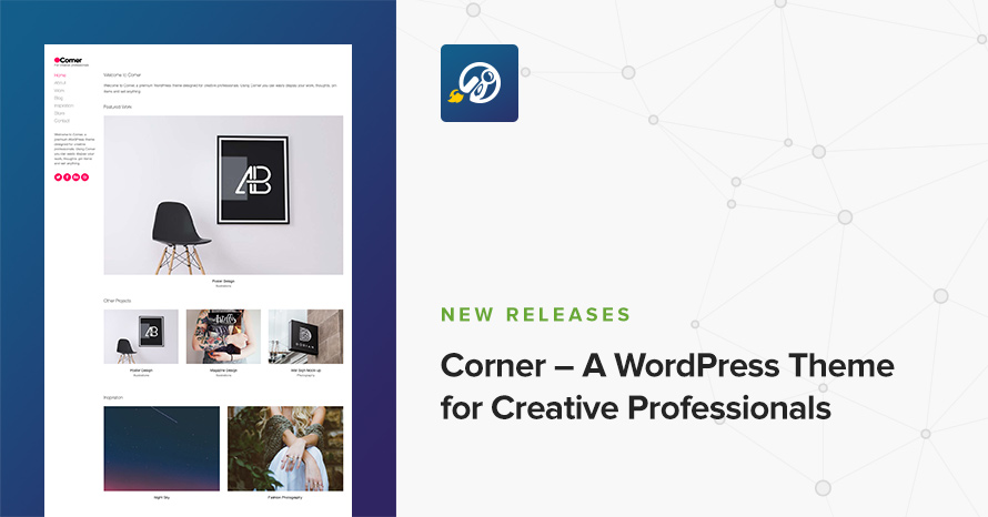 Corner – A WordPress Theme for Creative Professionals WordPress template