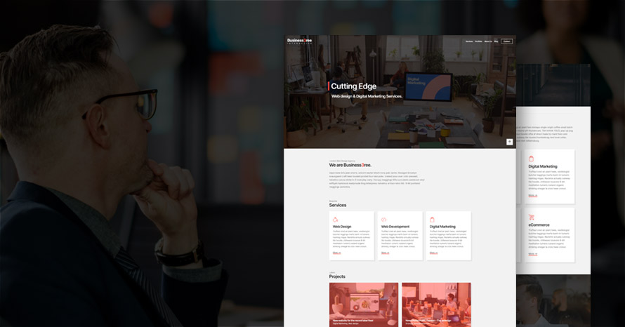 We have just released the new and improved Business3ree WordPress template