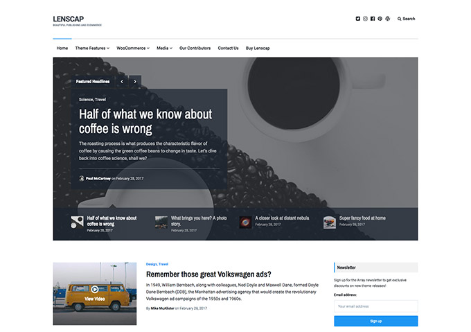 Lenscap WordPress Theme