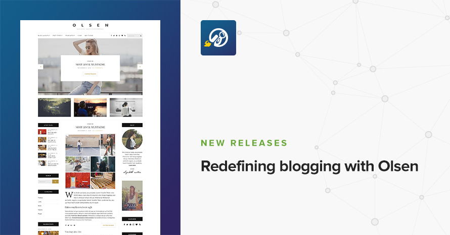 Redefining blogging with Olsen WordPress template