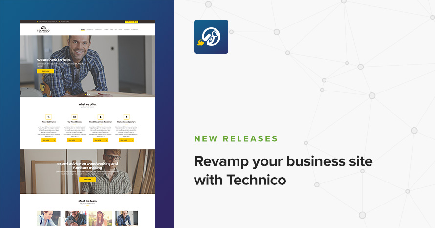 Revamp your business site with Technico WordPress template