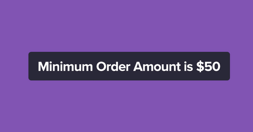 Set a minimum order amount for WooCommerce orders WordPress template